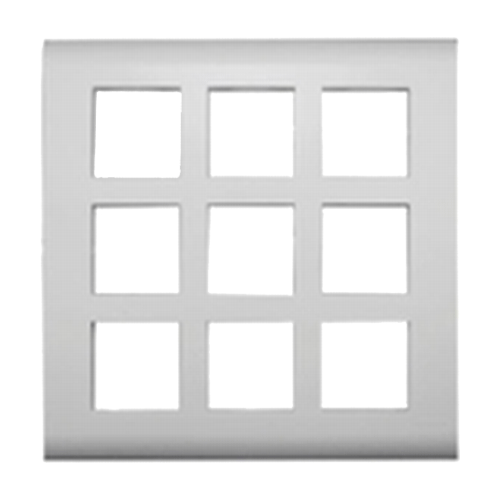 Legrand Myrius 18M White Plate With Frame, 6732 58